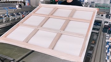 AllioRobot-Automatic canvas stretching and stapling machine for large picture frames