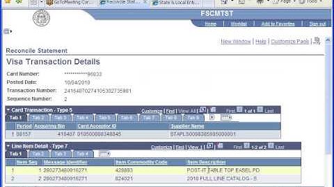 FY 2011 GBI P-Card Reconciliation