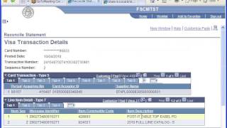 FY 2011 GBI P-Card Reconciliation screenshot 1