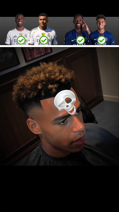 Haircut🤩👱‍♂️PSG vs Real Madrid #football #edit #shorts #viral #haircut #hairstyle #psg #realmadrid