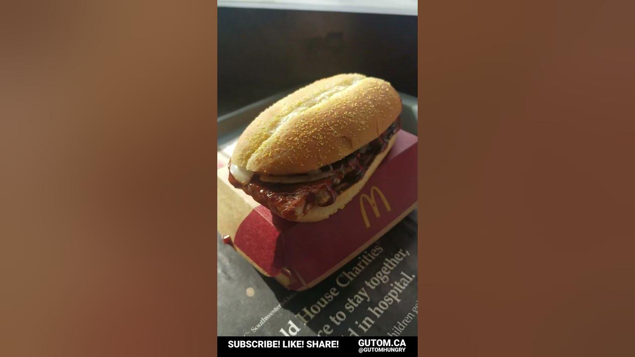 MCRIB IS BACK AT MCDONALDS CANADA 2024 FOOD MCDONALDS SHORTS YouTube