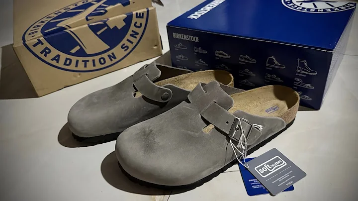 Quick Unboxing and On-Feet - Birkenstock Boston Soft Footbed Natural Leather - Oiled Iron