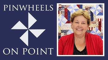 Make a Pinwheels On Point with Fence Rail Quilt with Jenny Doan of Missouri Star! (Video Tutorial)