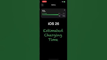 iOS 26 Shows Charging Time Estimate