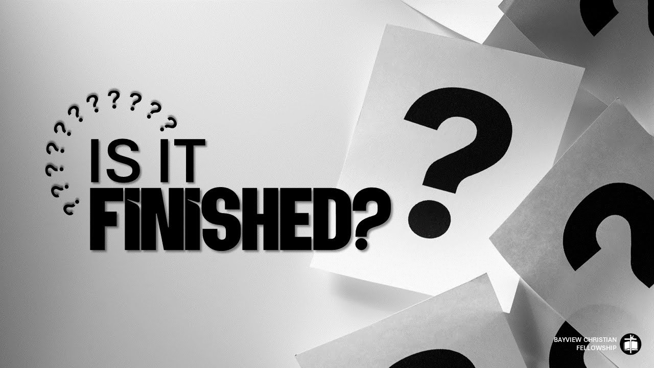 Is It Finished? (28 July 2024) | Sermon By Pst. Simon John Iyer - YouTube