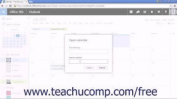 Outlook Web App Tutorial Adding Shared Calendars 2015 Microsoft Training