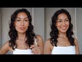 How I Style My Naturally Wavy/Curly Hair type 2a/2b #Shorts