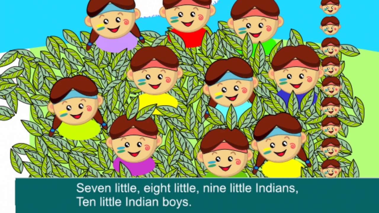 Ten little indian boys. Ten little indian boys Song. Шаблон текста песни ten little indians. Ten little indians из какого учебника.