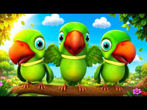 Main Tota Hare Rang Ka | मैं तोता मैं तोता | Mitthu Mitthu | Hindi Rhymes For Kids - Kids Poem