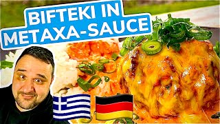 🇬🇷🐮🔥 BIFTEKI IN METAXA SAUCE vom Grill - BESTES BIFTEKI REZEPT!!! --- Klaus grillt