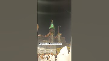 Makkah clock tower night view #makkah #clocktower