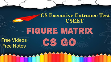 CSEET Figure Matrix | CSEET Logical Reasoning | CSEET CS GO | CSEET | CS GO ACADEMY | CS