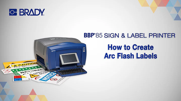 How to Create Arc Flash Labels on your Brady BBP85 Printer