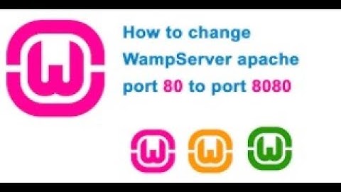 Change port number in wamp server
