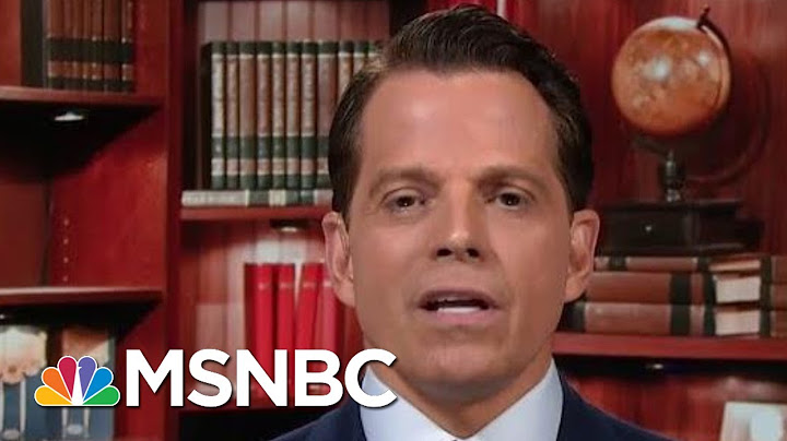 Full Scaramucci: The President Is Having A ‘Total Mental Breakdown’ | MTP Daily | MSNBC