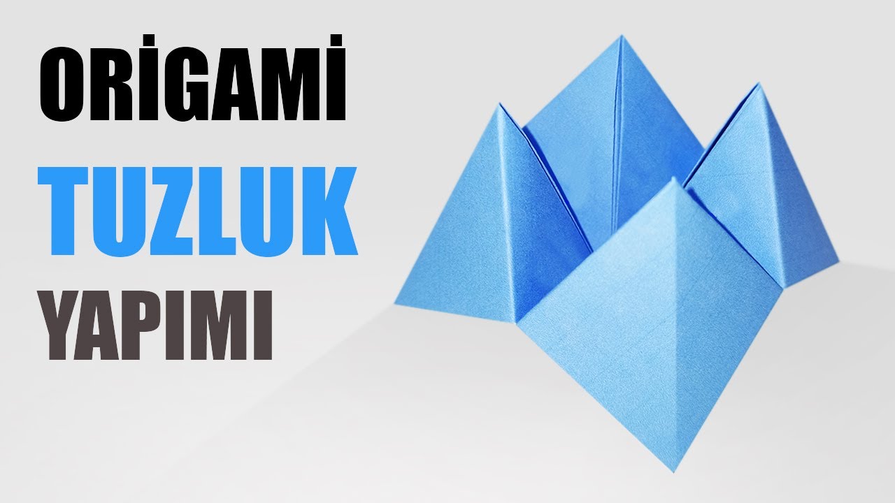 Origami Tuzluk Oyunu Yapımı / How to Make Origami Salt Shaker Game