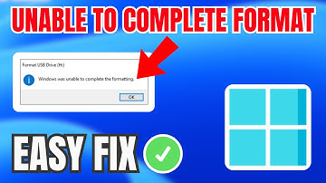 How To Fix Windows Was Unable To Complete The Format (UPDATED) 2026