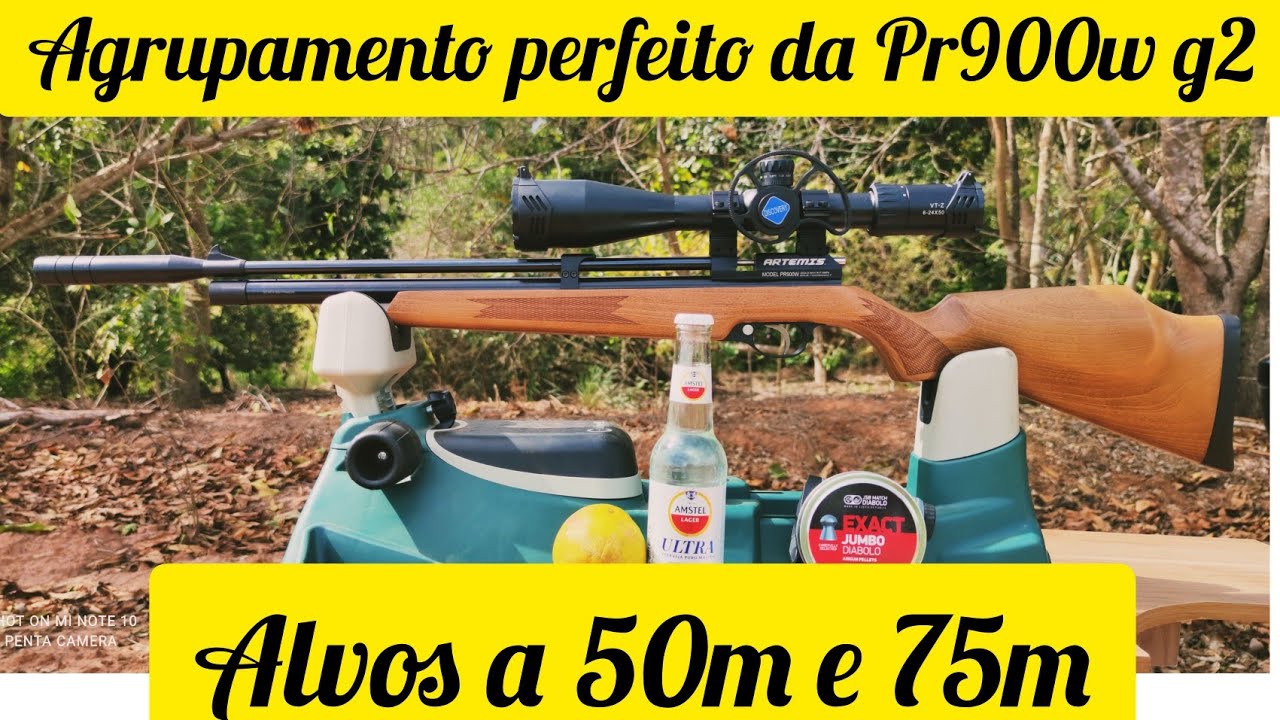 CARABINA DE PRESSAO PR900W G2 TESTE DE AGRUPAMENTO COM O CHUMBO JSB DE 15,89 GRAINS