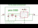 PIC PAL video OSD superimposer