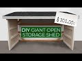 $300 Giant Open Outdoor Storage Shed | 73