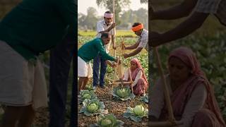 Village Cabbage Cutting Machine 😱🥬 #shorts