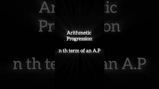 math algebra Arithmetic progression formula shorts short maths algebra  class10 easyhaire