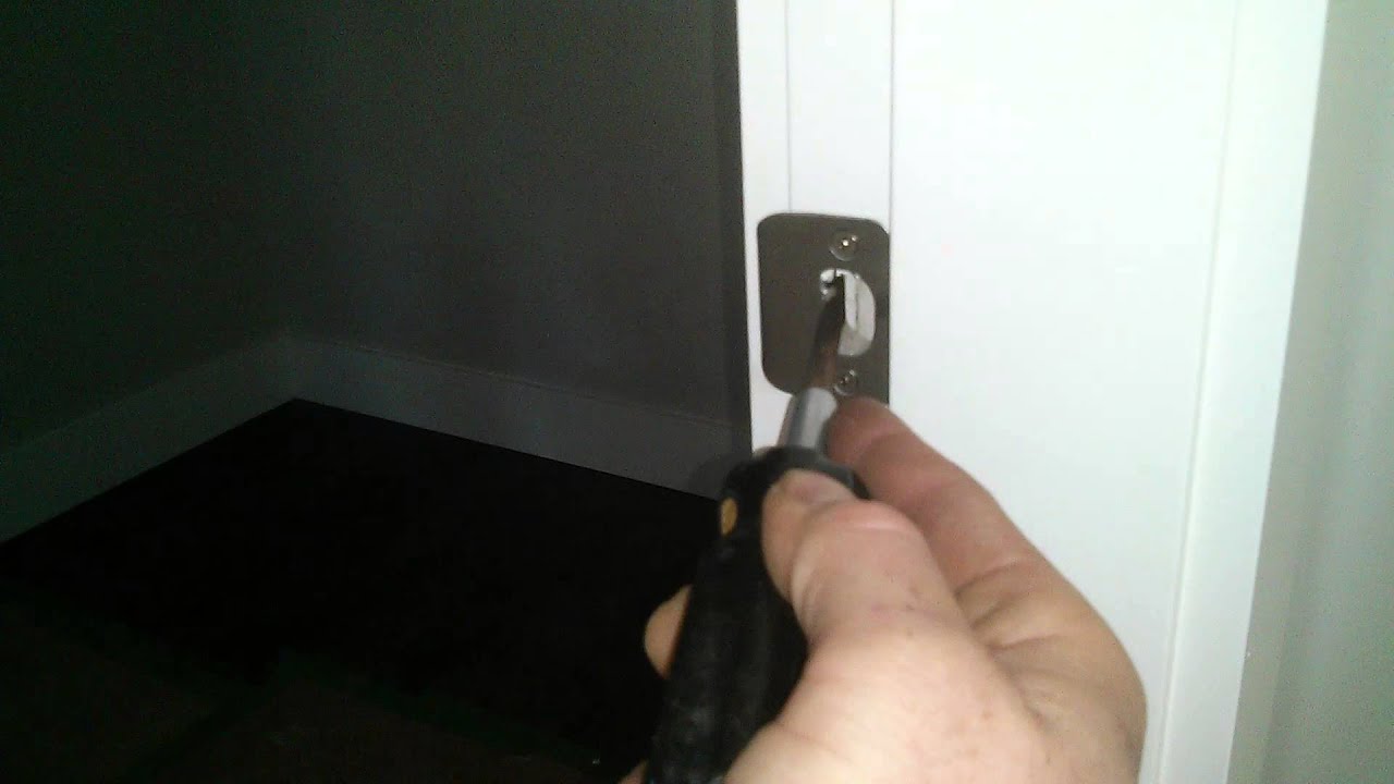 How To Adjust Door Latch How to adjust a door latch - YouTube