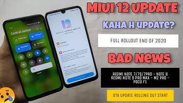 OFFICIAL INDIA - MIUI 12.0.3.0. Update RollOut | MIUI 12 Update Full Rollout End of 2020 😢