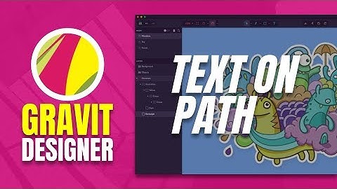 Gravit Designer  - Text on Path