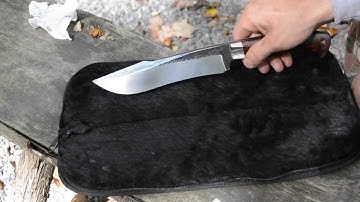 Hand forged camp knife