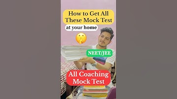 I Ordered All Coaching Mock Test at Home for Neet 2026 #neet #neet2026 #mocktest #shortsforgoals