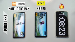 Poco X3 Pro vs Redmi Note 10 Pro Max Pubg Test, Heating and Battery Test | Beast for Gaming 