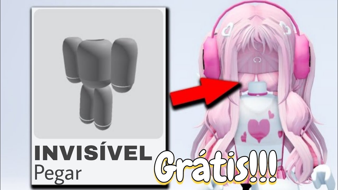 COMO TER ROSTO INVISÍVEL GRATIS NO ROBLOX 