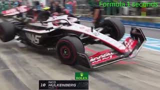 Nico Hulkenberg Pit stop Incident with Teammates _Sprint Shootout Qualifying _Austrian GP 2023.