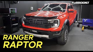 On the dyno with the new Ford Ranger Raptor V6 twin turbo (2WD, 4WD & hub) | fullBOOST