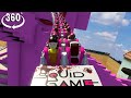 🔴VR 360° Can you now survive Squid Game Stairs Roller Coaster