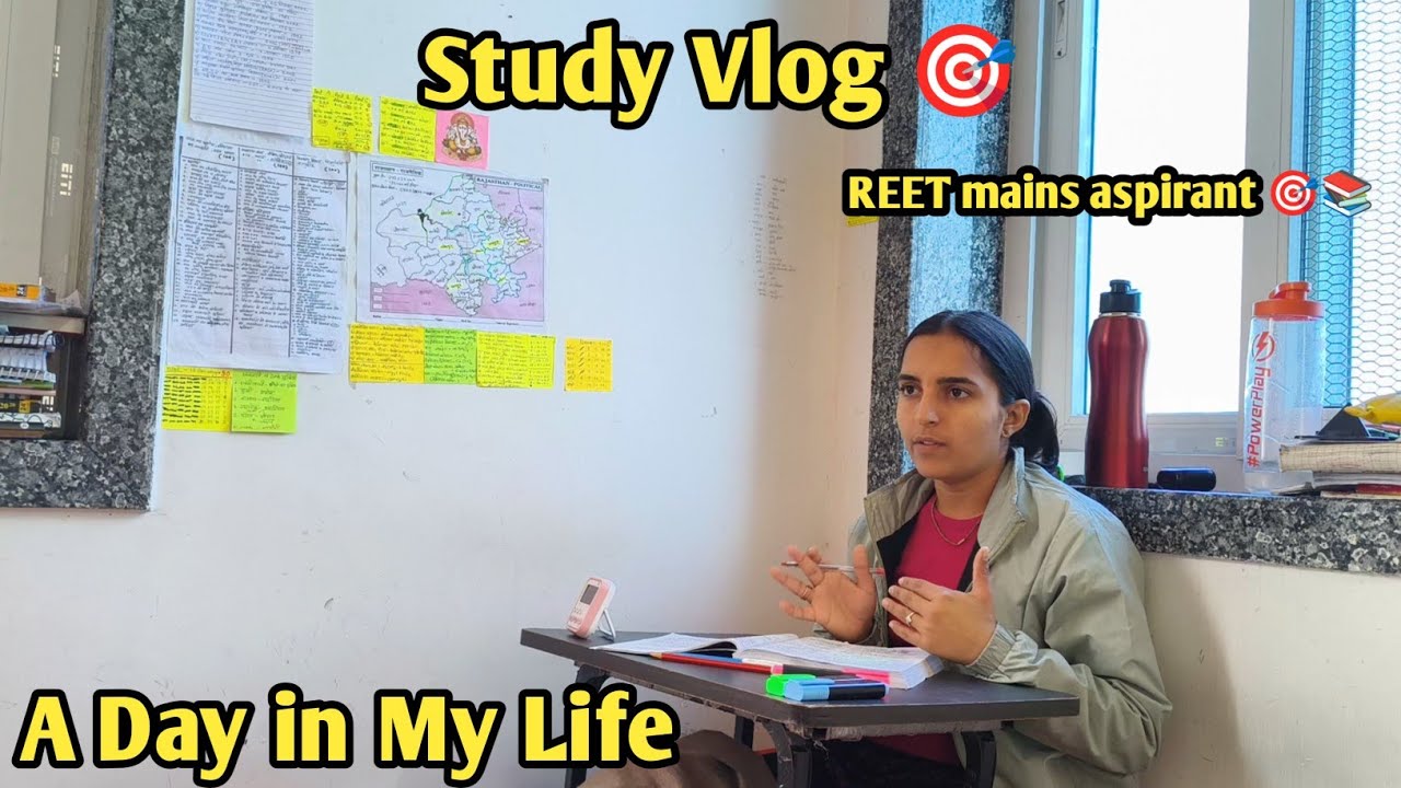 Day 6🕑 Study Vlog 🎯REET Mains  #reetmains #studyvlog #studytips #dreamdeskbyteena