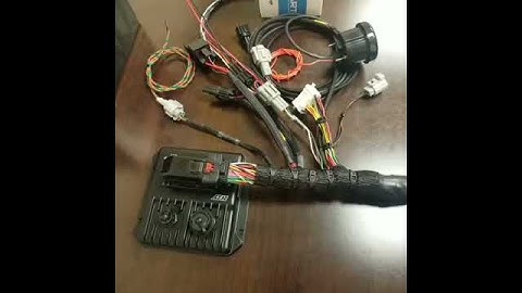 Wiring Harness converted to use AEM Infinity 6 and Gauge Art