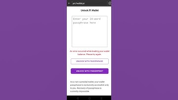 Pi wallet Or App not opening / Working.....      An error occurred while opening Your wallet balance