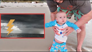 3 Month Old&#39;s First Time At The Beach Didn&#39;t Go As Planned...