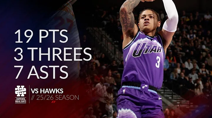 Keyonte George 19 poin 3 tembakan tiga angka 7 assist vs Hawks musim 25/26