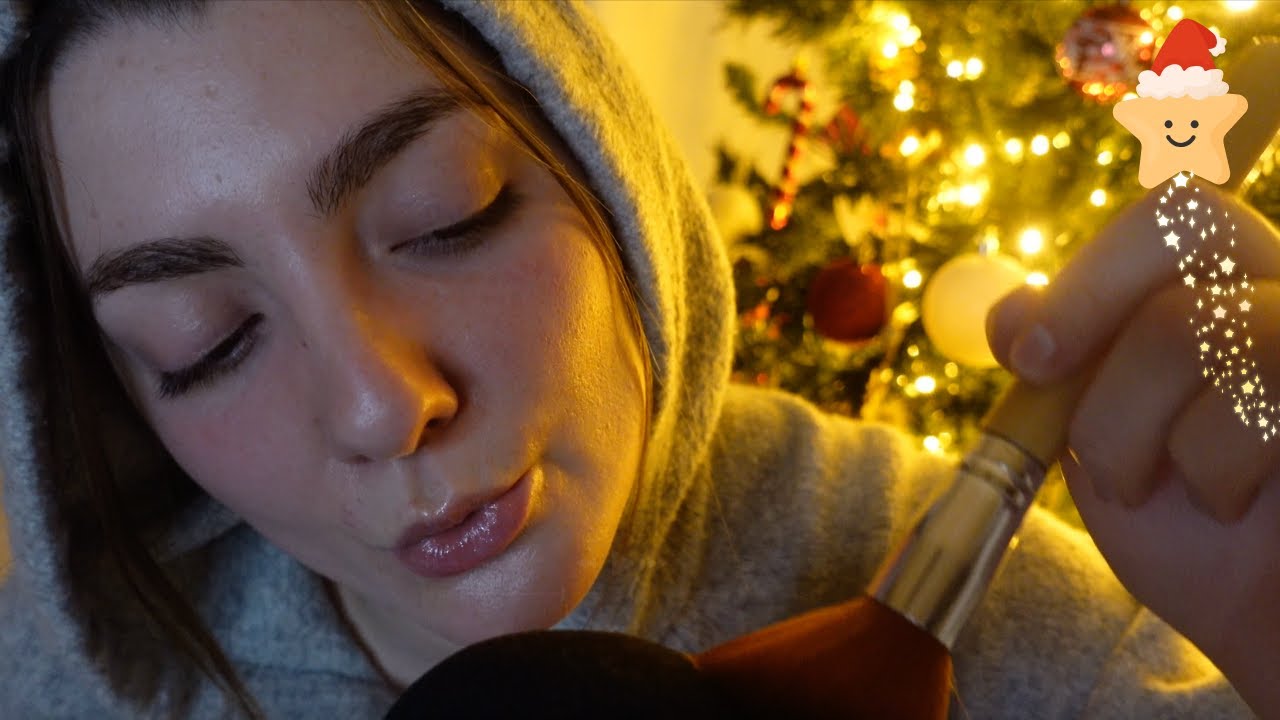 ASMR Day 3🎄 Mic brushing, mouth sounds très chill, cocooning 💤