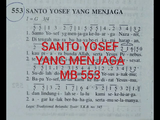 SANTO YOSEF YANG MENJAGA  MB 2000 - 553 class=