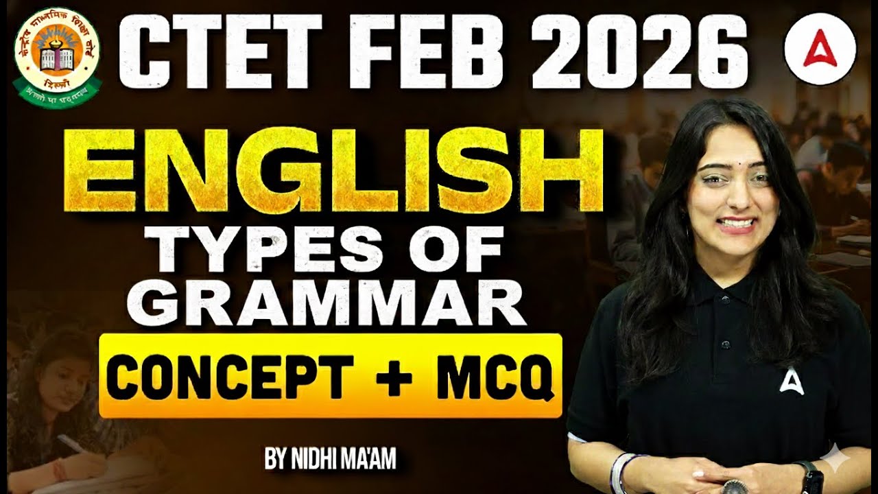 CTET English 2026 | English Types Of Grammar Concept & MCQ | CTET ...