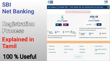 SBI Net Banking Online Registration in Tamil step by step |How to Create SBI Internet Banking