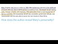 Mary Kingsley and Author Techniques