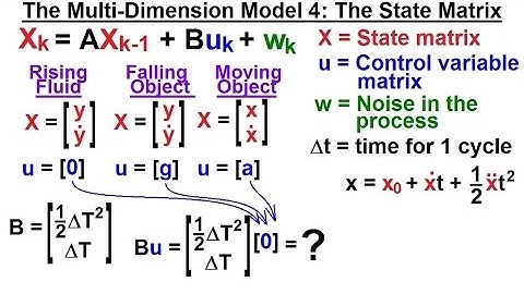 Special Topics - The Kalman Filter (10 of 55) 4: The Control Variable Matrix