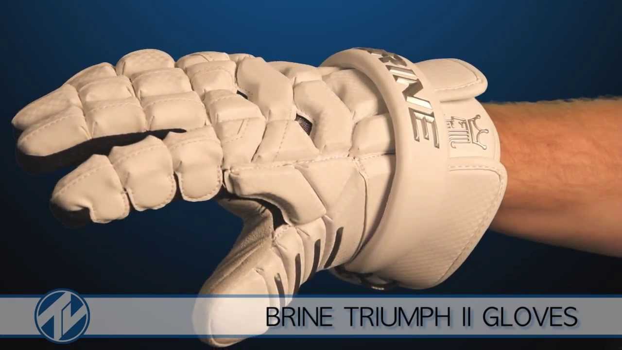 Brine Triumph II Lacrosse Gloves YouTube