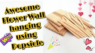 Popsicle stick Wall hanging | Pop stick Craft DIY| Ice cream stick Crafts