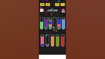 Water sort puzzle - Level 3462 #puzzle #games #level #gaming #watersortpuzzle #gameplay #solution